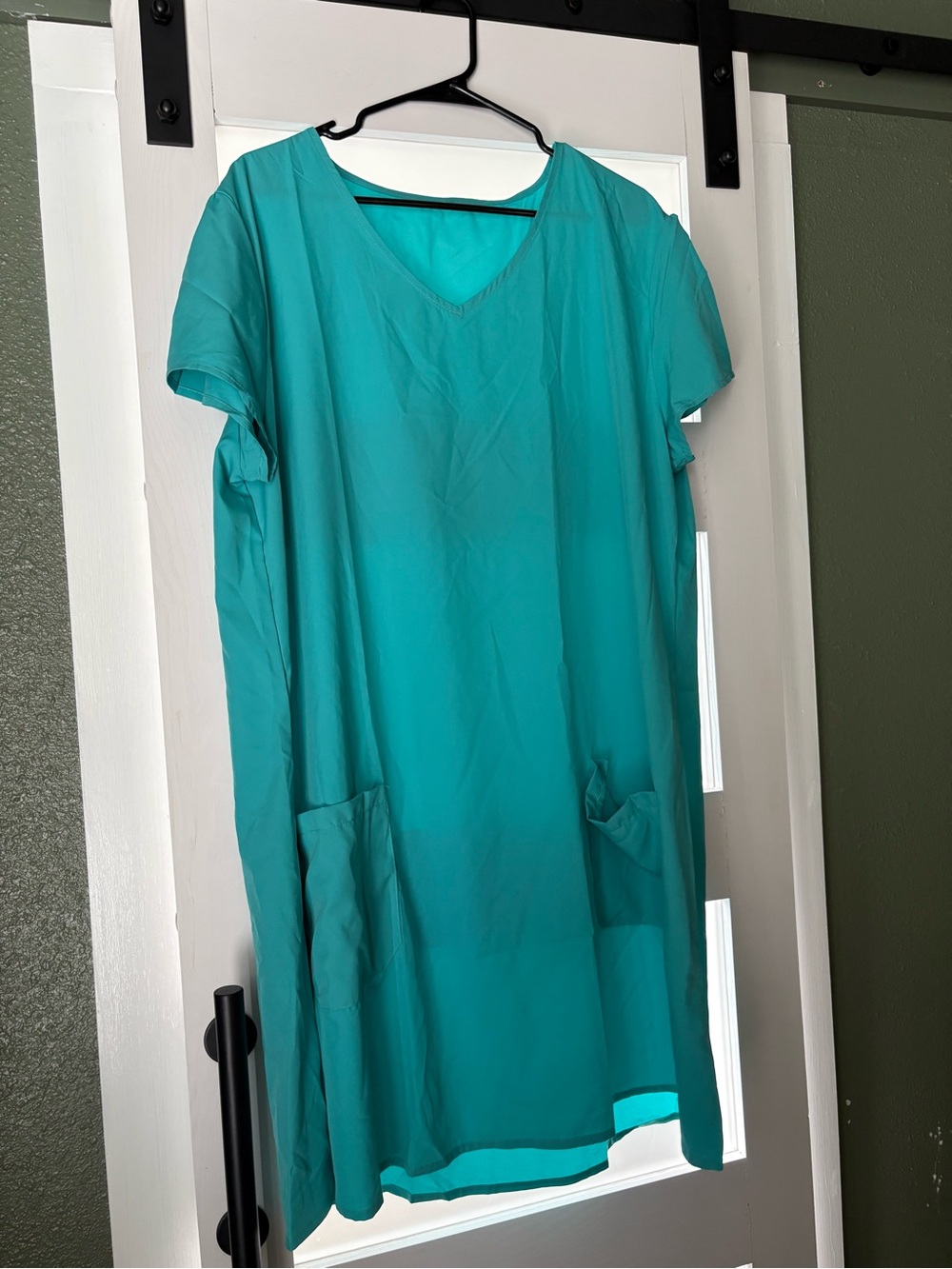 Women’s Teal V-Neck Dress